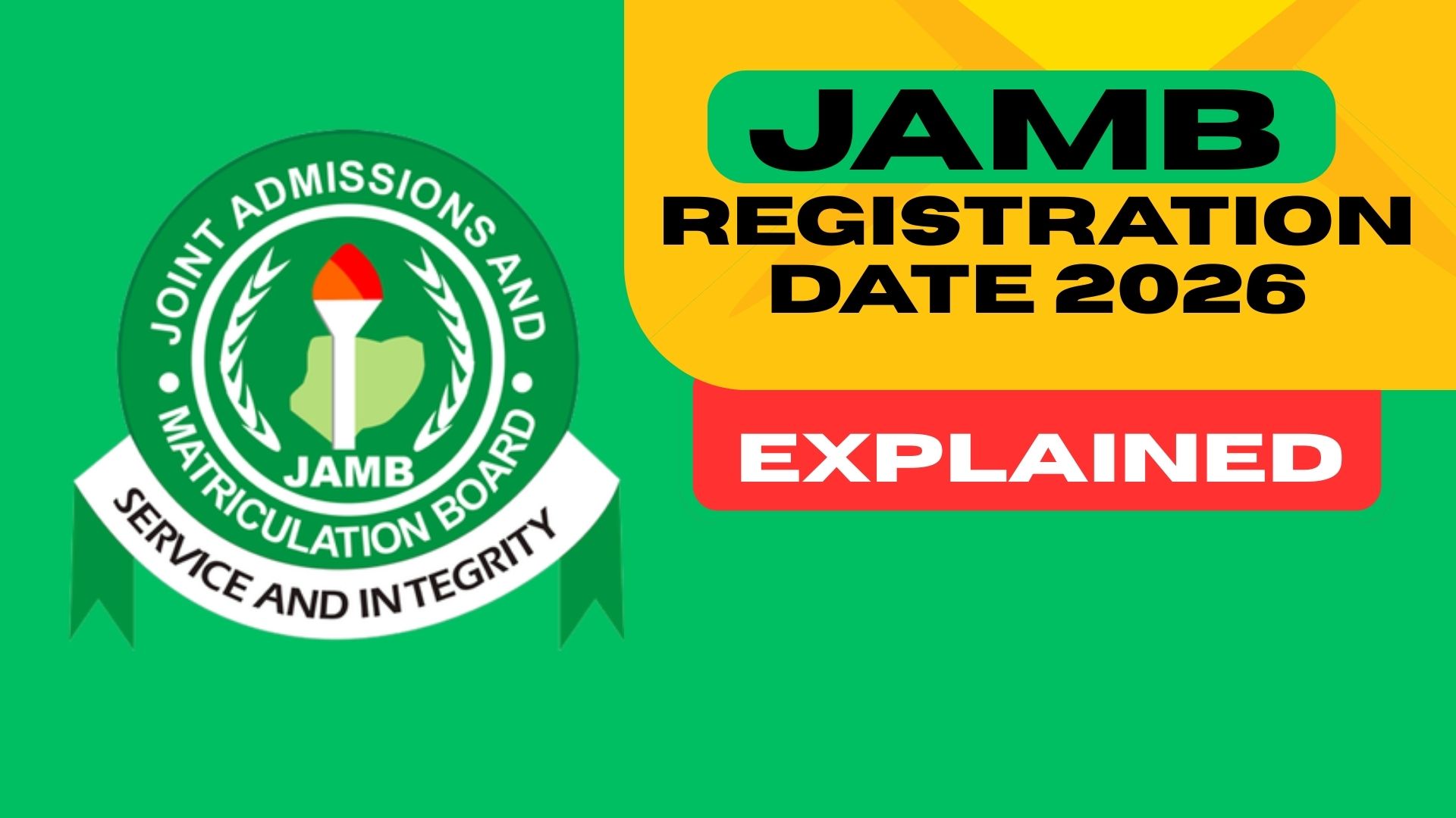 JAMB 2026 Registration Start, When Will JAMB Registration 2026 Start and End, JAMB 2026 registration deadline