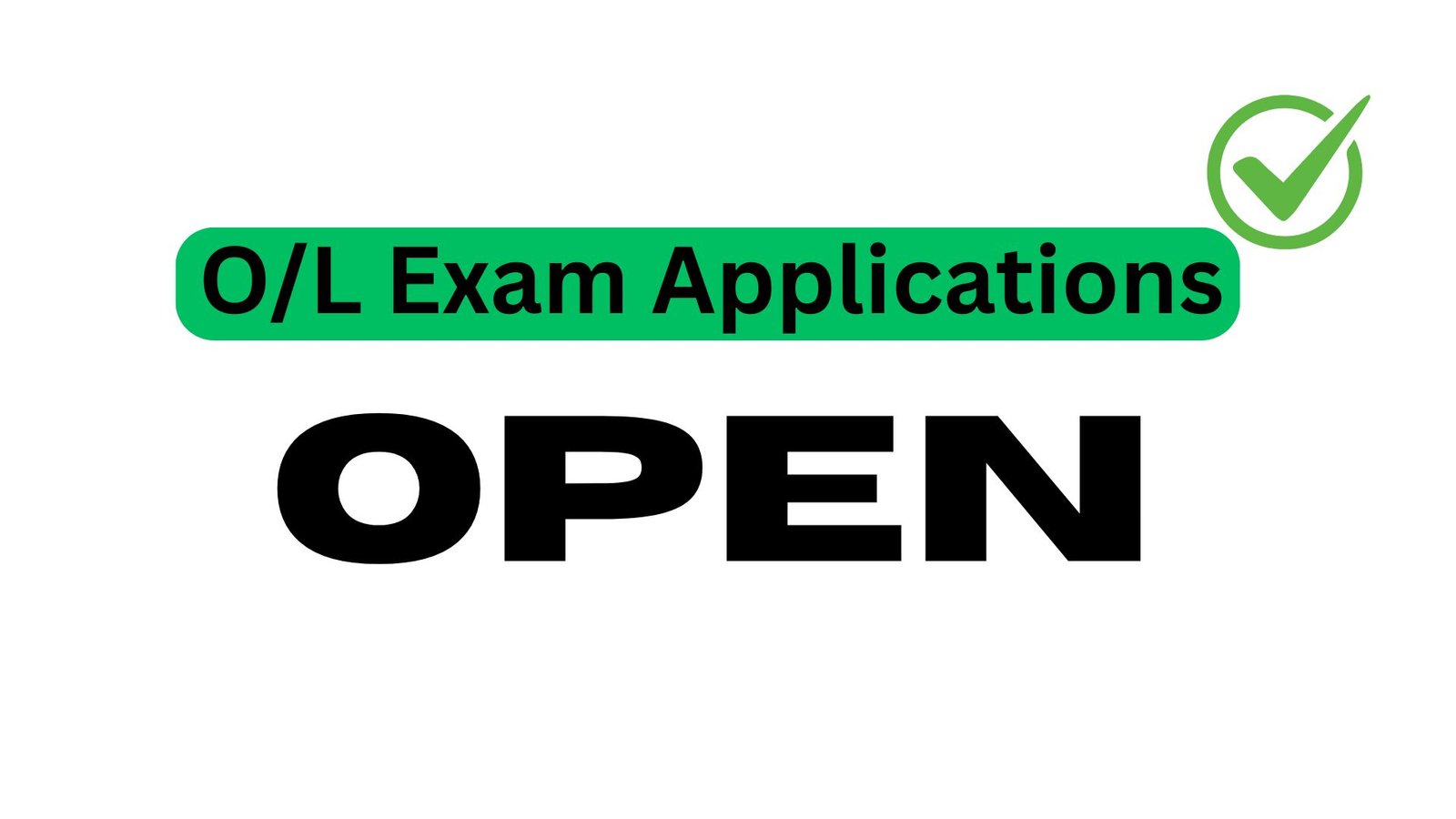 2026 O/L Exam Applications Open - Registration & Dates