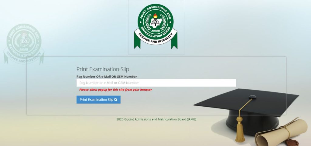 How to Reprint JAMB Slip 2026 Without Email or Profile Code