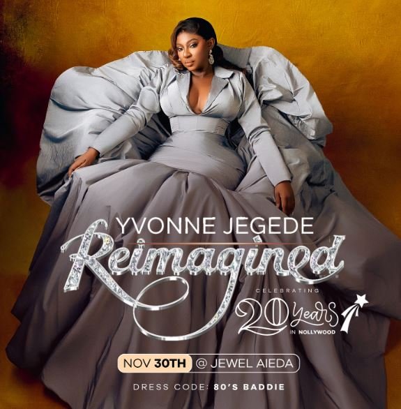 Yvonne Jegede Shocks Fans as She Marks 20 Years in Nollywood!
